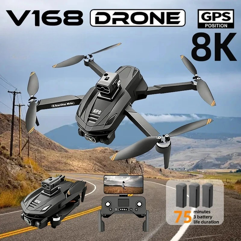 Drone Surveying - Dron GPS V168 Original, Cámara Aérea