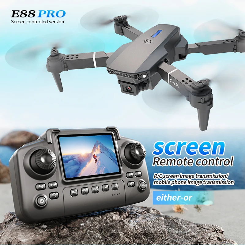 Drone Surveying - Dron Profesional E88 PRO con Pantalla,